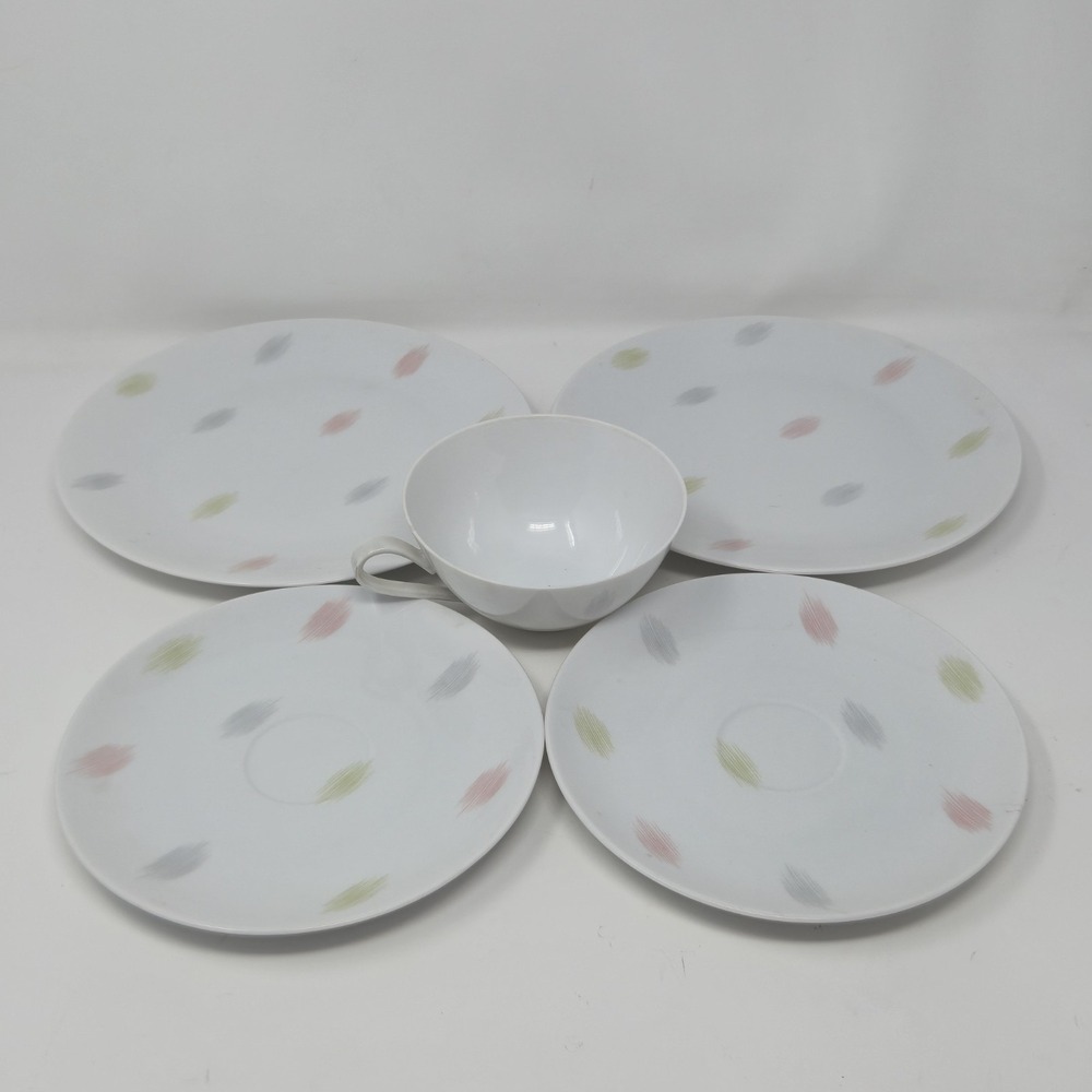 Vintage Hutschenreuther Selb Germany FAVORIT Porcelain Cup & Saucer Lot
